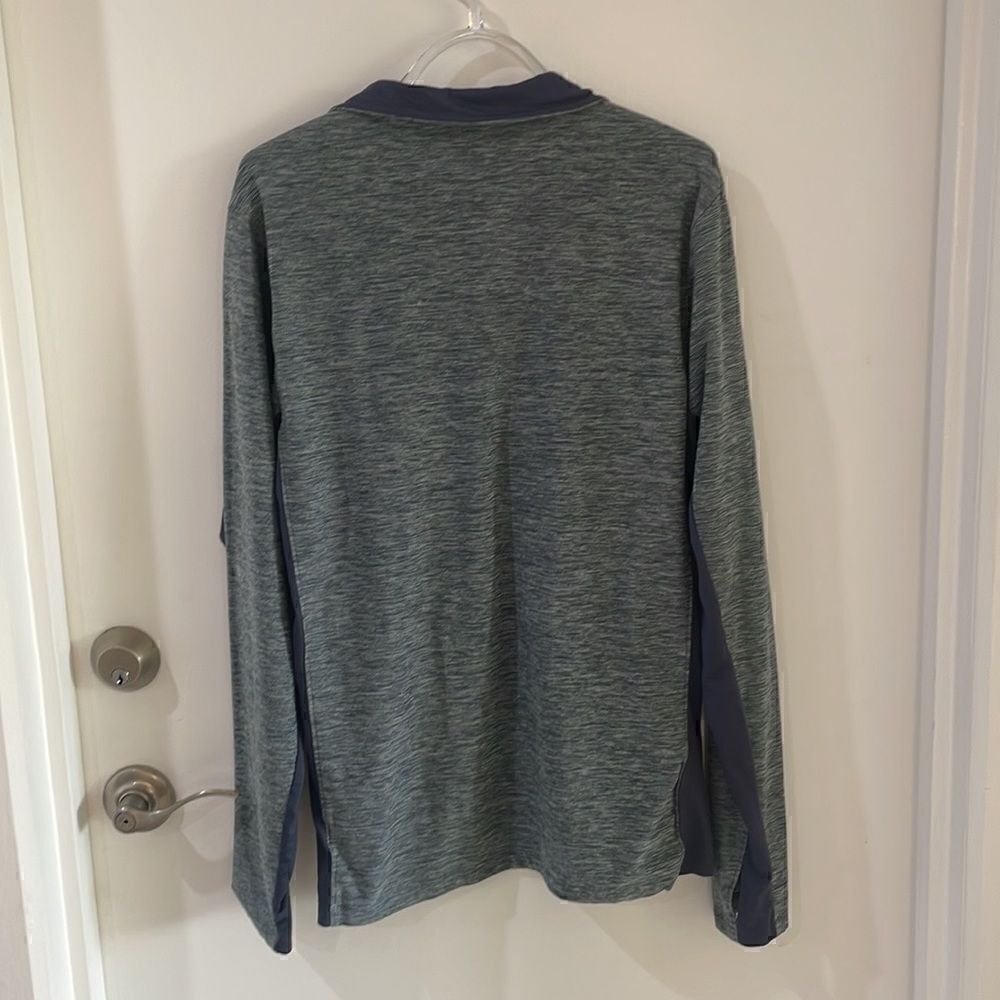 New Balance NB Dry heather gray 1/4 zip workout jacket medium - Picture 2 of 7